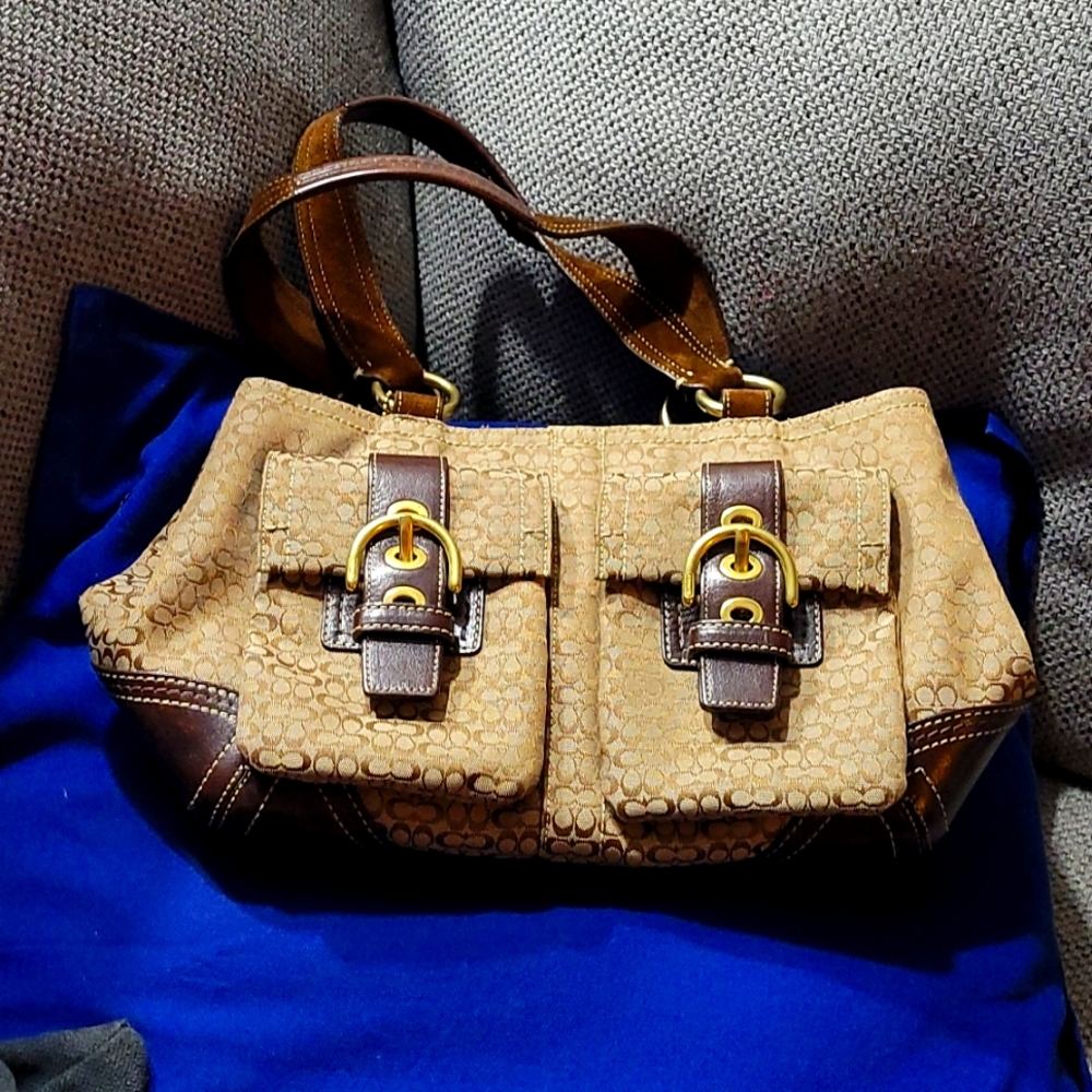 NWOT Brown "C" Coach Purse